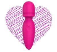 Small Cordless Handheld Massager with 10 Quiet Vibration Modes, Personal Handheld Rechargeable Massager for Neck Shoulder Back Body