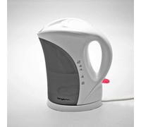 Small Cordless Lightweight Electric Kettle 1000W 1 Litre in White | Cheap and Cheerful with Boil Dry Safety Cut Out, Pilot Light and Water Level Gauge