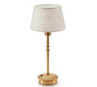 Small Cordless Table Lamp 5200mAh Rechargeable Battery Operated, Brass Base