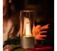Small Cordless Table Lamp, Rechargeable LED Night Light, Dimmable Battery Operated Bedside Lamp for Bedroom, Living Room, Portable Modern Design with Candlelight for Nightstand, Restaurant, Home Decor