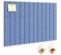 Small Cork Board Alternative, Felt Pin Board 60x40cm Notice Board, Blue