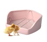 Small Corner Toilet, Rabbit Toilet Corner, Pet Bunny Toilet Small Animal Corner Pan - Removable, Pentagonal Wire Potty Trainer for Small E for Indoor Use for Chinchilla and Duck