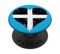 Small Cornwall Flag on St Piran's Day for Cornish Pride PopSockets Adhesive PopGrip