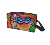 Small Cosmetic Bag Custom Pablo Picasso Girl Before A Mirror Travel Cosmetic Bag for Women Toiletry Makeup Organizer Lady Beauty Storage Dopp Kit(Color07)