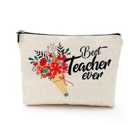 Small Cosmetic Bag Teacher Travel Survival Kit, Appreciation Present, Graduation Present for Teachers, Waterproof Makeup Bag, High School Makeup Bags(Color 01)