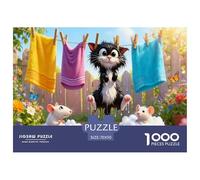 Small Courtyard Nursing Care Jigsaw Puzzles for Adults Animal Puzzles 1000 Piece Brain Challenge for Adults Gifts 70x50cm/1000pcs