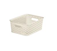 Curver Nestable Rattan Basket White 8L [196859]