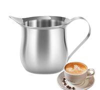 Small Cream Pitcher - 90ml Stainless Steel Milk Pourer, Compact Cream Holder with Handle, Dishwasher Safe Mini Pitcher for Coffee, Tea & Sauce | Elegant Table Accessory for