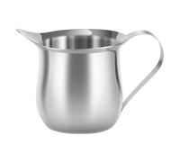 Small Creamer Pitcher, 90ml Stainless Steel Syrup Pitcher with Pour Spout, Stainless Steel Dispensing Jug with Handle, Dishwasher Safe Multifunctional Household Creamer Holder for Milk, Tea