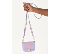 Small Cross Body Bag In Purple With A Chain Detail Strap And Printed Logo House Of Holland Lilac One Size