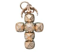 Small Cross Charm, Vintage Masonic Necklace Pendant, Transformative Jewelry for Men, Women, Friends, Brotherhood, Birthday, Holiday, Wedding, Party, Daily Travel, Symbolic Gift, Accessory