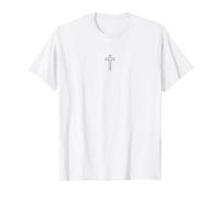 Small Cross Design Christian Faith Believer Jesus is Lord T-Shirt