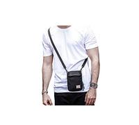 Small Crossbody Bag for Men, Mini Messenger Bag Shoulder Bag for Phone Passport, A-black, S, Mini Messenger Bag
