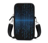 Small Crossbody Bag for Women Mini Cell Phone Purse with Strap Lightweight Cell Phone Bag Cute Cross Body Purse The Blue Binary Matrix Crossbody Wallet Crossbody Purse Travel Wallet