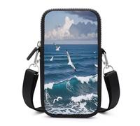 Small Crossbody Bag for Women Mini Cell Phone Purse with Strap Lightweight Cell Phone Bag Cute Cross Body Purse The Deep Blue Sea Crossbody Wallet Crossbody Purse Travel Wallet