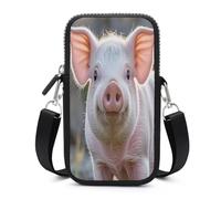 Small Crossbody Bag for Women Mini Cell Phone Purse with Strap Lightweight Cell Phone Bag Cute Cross Body Purse Cute Pig Crossbody Wallet Crossbody Purse Travel Wallet