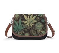 Small Crossbody Bag for Women Shoulder Handbag Lightweight Waterproof Crossbody Travel Purse A Puff in Time Weed Marijuana Casual Mini Purse with Adjustable Strap