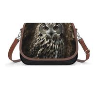 Small Crossbody Bag for Women Shoulder Handbag Lightweight Waterproof Crossbody Travel Purse An Owl Casual Mini Purse with Adjustable Strap