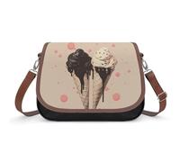 Small Crossbody Bag for Women Shoulder Handbag Lightweight Waterproof Crossbody Travel Purse Heart Cone Casual Mini Purse with Adjustable Strap