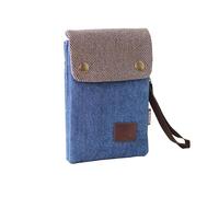Small Crossbody Bag Moblie Phone Purse Travel Shoulder Pouch for iPhone 16 15 14 13 Pro Max Samsung Galaxy A16 A26 A36 A15 A35 Motorola Edge 60 Pro Google Pixel 9 8 7 6 Pro (Blue)