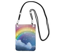 Small Crossbody Bags for Women Cell Phone Bag Mini Sling Bag Star in Rainbow Sky Phone Purses Cellphone Wallet