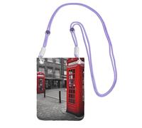 Small Crossbody Bags for Women Cell Phone Bag Wallet Purses London Red Telephone Booth Shoulder Bag Mini Cellphone Purse