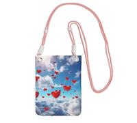 Small Crossbody Bags for Women Cell Phone Purse Mini Cellphone Wallet Hearts in the Sky Cell Phone Bag