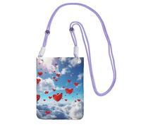 Small Crossbody Bags for Women Cell Phone Purse Mini Cellphone Wallet Hearts in the Sky Cell Phone Bag