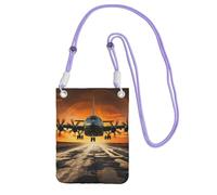 Small Crossbody Bags for Women Cell Phone Purse Mini Cellphone Wallet Plane Landing on Runways Cell Phone Bag