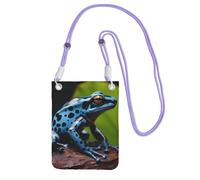 Small Crossbody Bags for Women Cell Phone Purse Waterproof Phone Bag Dart Frog Blue Wallet Purses Fanny Pack