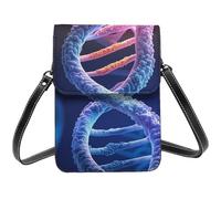 Small Crossbody Bags For Women, Dna Genetic Helix Cell Phone Purse Pu Leather Wallet Bag With Shoulder Strap