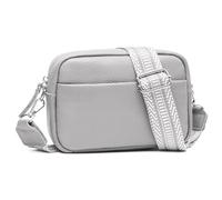 Small Crossbody Bags for Women Genuine Leather, Guitar Strap Shoulder Handbag Purse Camera Bag with Rfid Card Slots, A19-grey, S
