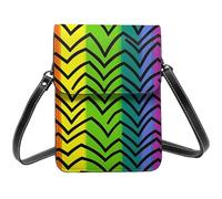 Small Crossbody Bags For Women Girl, Gay Pride Rainbow Cell Phone Purse Pu Leather Wallet Bag With Shoulder Strap