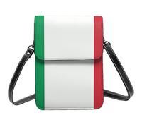 Small Crossbody Bags For Women Girl, Italy Flag Cell Phone Purse Pu Leather Wallet Bag With Shoulder Strap