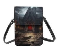 Small Crossbody Bags For Women Girl, Old Crypt Cell Phone Purse Pu Leather Wallet Bag With Shoulder Strap