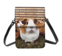 Small Crossbody Bags For Women, Guinea Pigs Cell Phone Purse Pu Leather Wallet Bag With Shoulder Strap