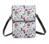 Small Crossbody Bags for Women, Leather London Landmark2 Cell Phone Cross Body Bag Wallet Purses