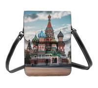 Small Crossbody Bags for Women Mini Phone Purse Leather Cell Phone Wallet | Women'S Shoulder Handbags St Basil Cathedral Red In Moscow Crossbody Phone Bags With Adjustable Strap
