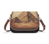 Small Crossbody Bags for Women Vintage Great Egyptian Pyramid Leather Shoulder Bag with Adjustable Strap Clutch Tote Handbags Stylish Hobo Purse
