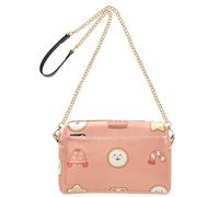 Small Crossbody Bags Vegan Leather Cross Body Purses Waterproof Lady Shoulder Handbags Christmas Cookies Pattern