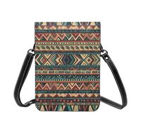 Small Crossbody Cell Phone Bag For Women Leather Lightweight Mini Phone Purses Native American1 Shoulder Handbag Purse