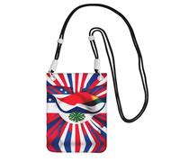 Small Crossbody Cell Phone Purse for Women Mini Fashion Phone Sling Bag Costa Rica Flag Print, Black, One Size