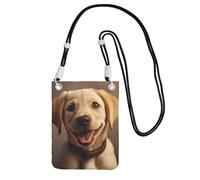 Small Crossbody Cell Phone Purse for Women Mini Fashion Phone Sling Bag cute Labrador Dog Print, Black, One Size