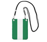 Small Crossbody Cell Phone Purse for Women Mini Fashion Phone Sling Bag Flag of Nigeria Print, Black, One Size