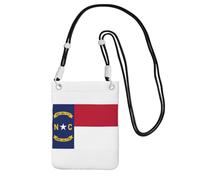 Small Crossbody Cell Phone Purse for Women Mini Fashion Phone Sling Bag North Carolina state flag Print, Black, One Size