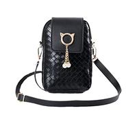 Small Crossbody Phone Bag Mini Shoulder Handbag for Women Girls PU Leather Cellphone Crossover Pouch for Travel