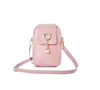 Small Crossbody Phone Bag Mini Shoulder Handbag for Women Girls PU Leather Cellphone Crossover Pouch for Travel