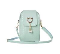 Small Crossbody Phone Bag Mini Shoulder Handbag for Women Girls PU Leather Cellphone Crossover Pouch for Travel