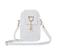 Small Crossbody Phone Bag Mini Shoulder Handbag for Women Girls PU Leather Cellphone Crossover Pouch for Travel