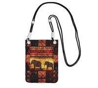 Small Crossbody Purse Carry A Mobile Phone Bag Diagonally African Elephant Patchwork Mini Shoulder Purse Wallet Smart Phone Wallet